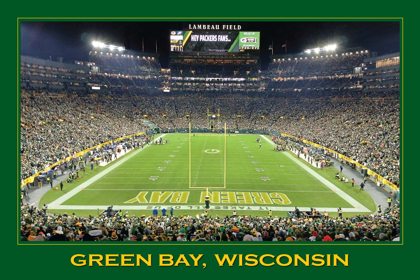 Lambeau Field Green Bay Wisconsin Poster Print